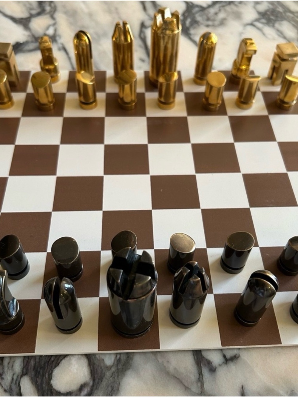 MCM Brass Chess Set